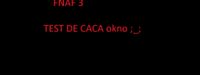 cuanto sabes de fnaf 3? 