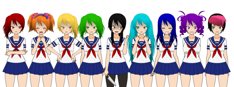 que personaje de yandere simuletor eres mujeres
