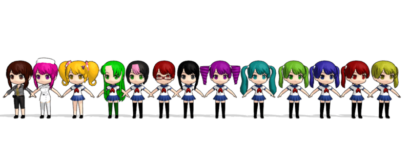 que personaje de yandere simulator eres? (chicas)