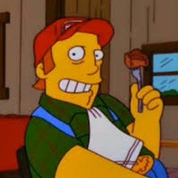 &iquest; C&oacute;mo se llama el camionero que se muere comiendo carne ?  - trivia de los simpsons 