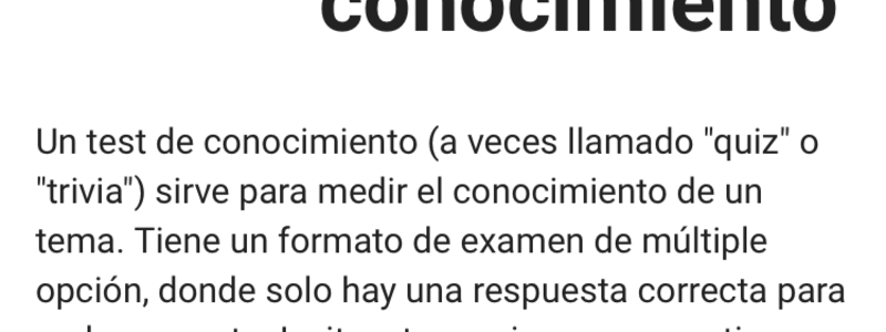 Cuanto sabes