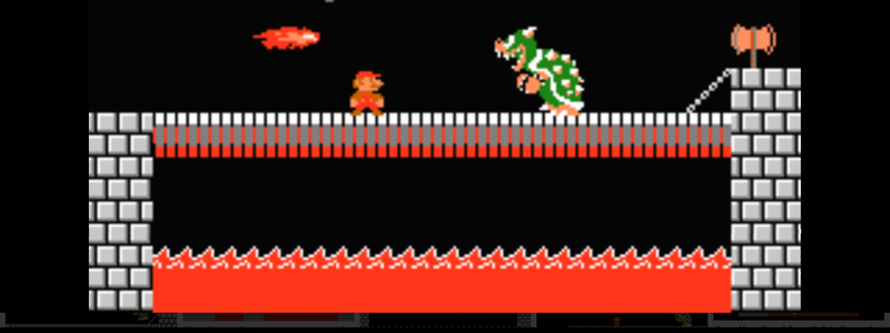 Mario v.s Bowser.