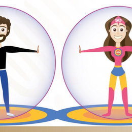 Los m&eacute;dicos recomiendan mantener una distancia entre personas de: - Coronacombate