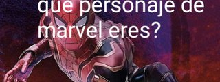 ¿Que personaje de marvel eres? 
