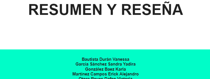 Resumen y reseña