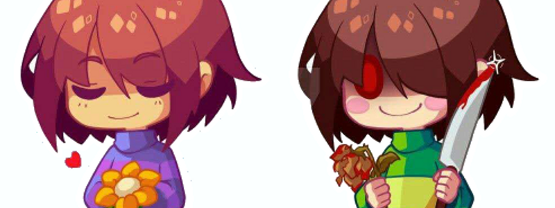 Hablando con Frisk y Chara