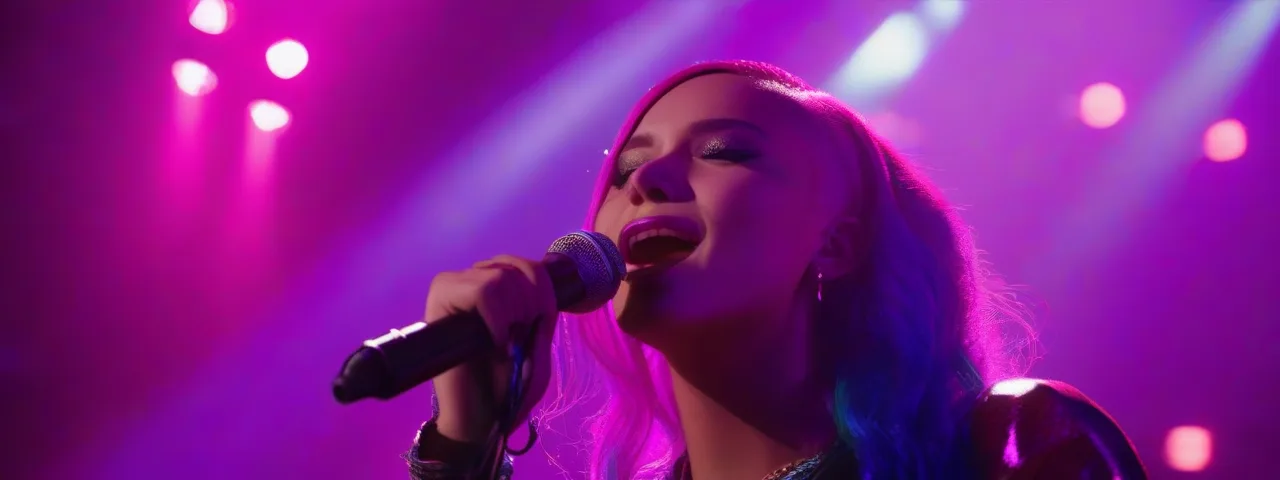 violeta en concierto