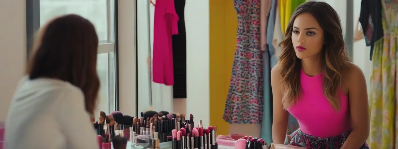 maquillaje y ropa